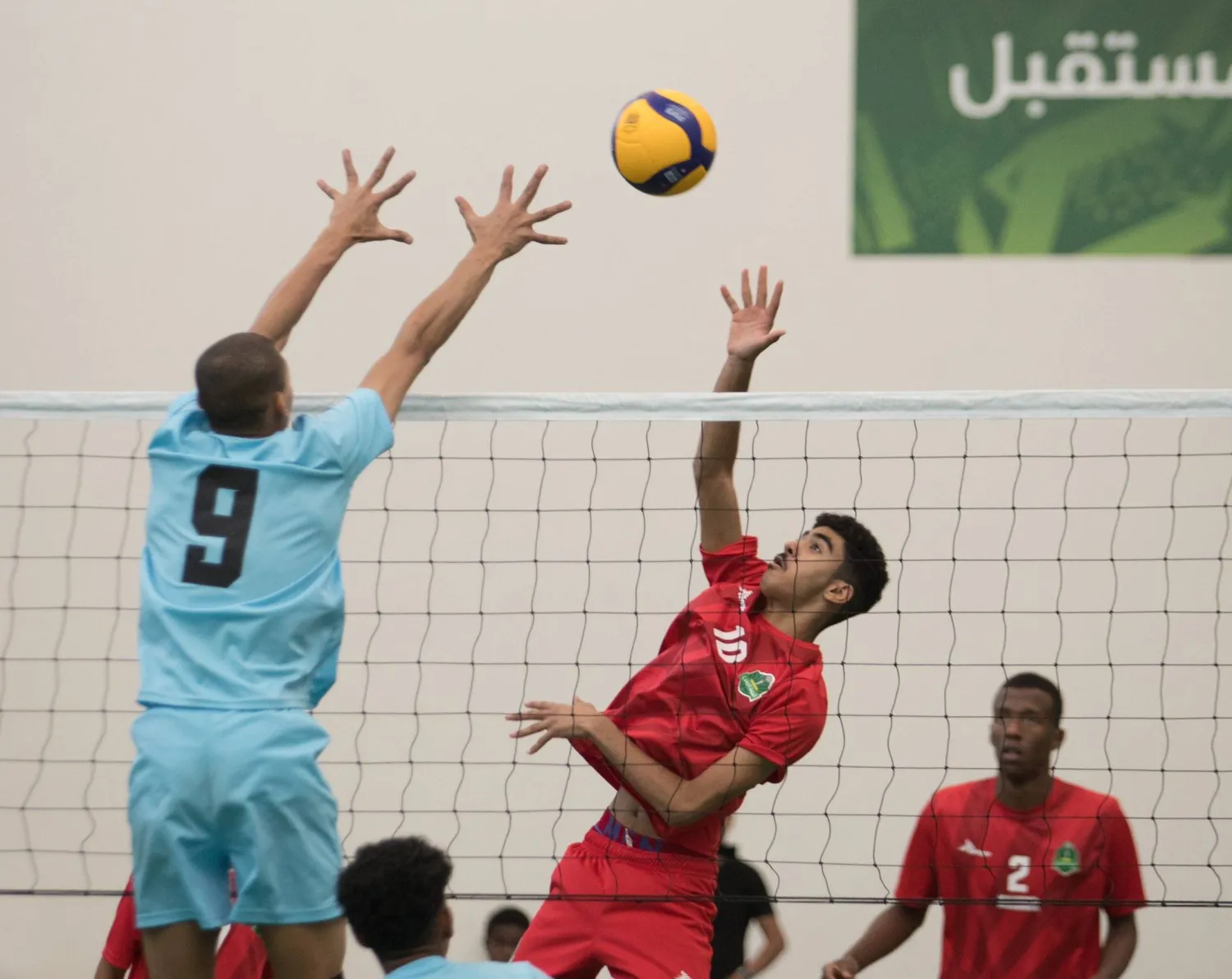 من منافسات دوري الطائرة المدرسي (الشرق الأوسط)