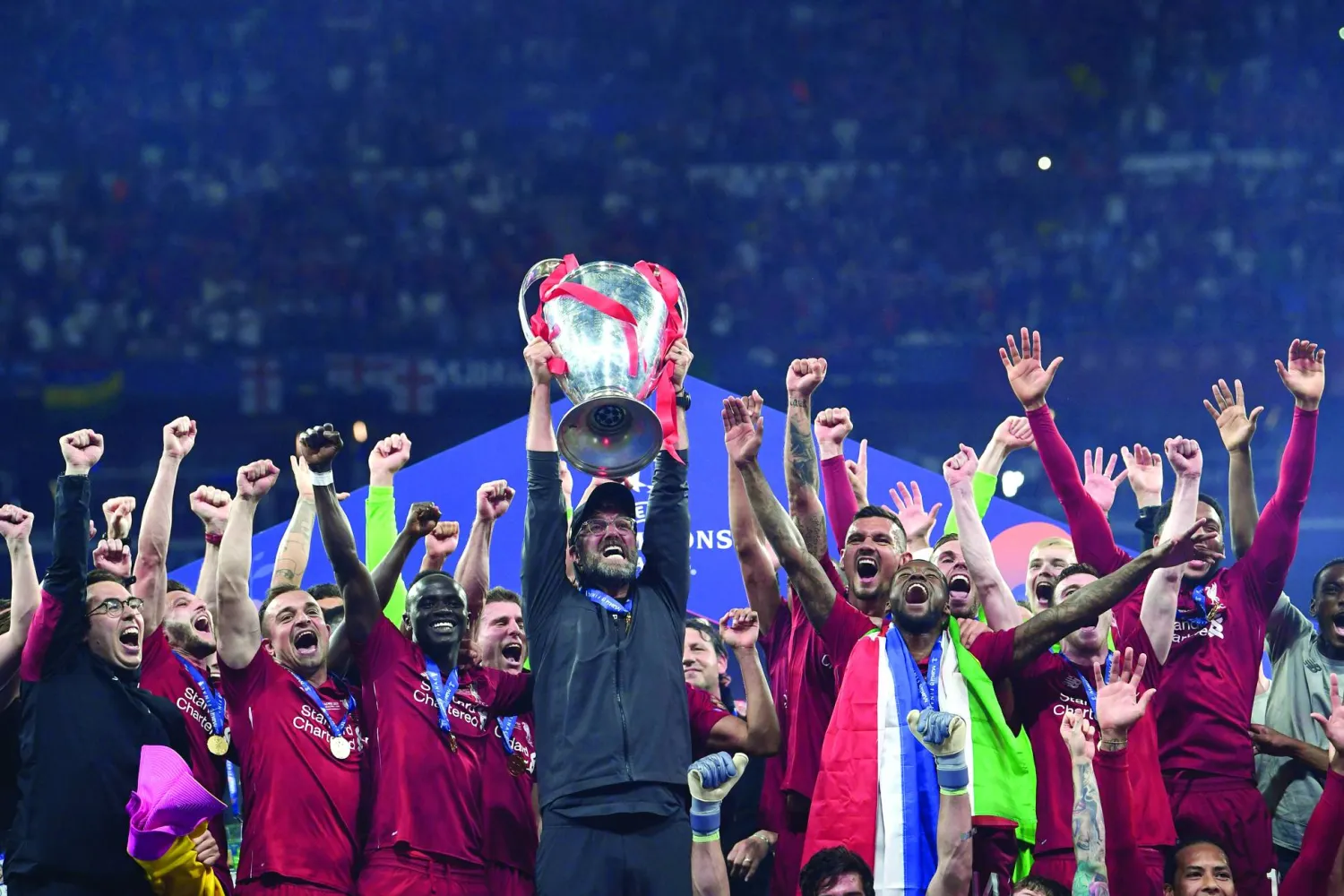 ليفربول وكأس بطولة دوري أبطال أوروبا 2019 - 2020 (أ.ف.ب)