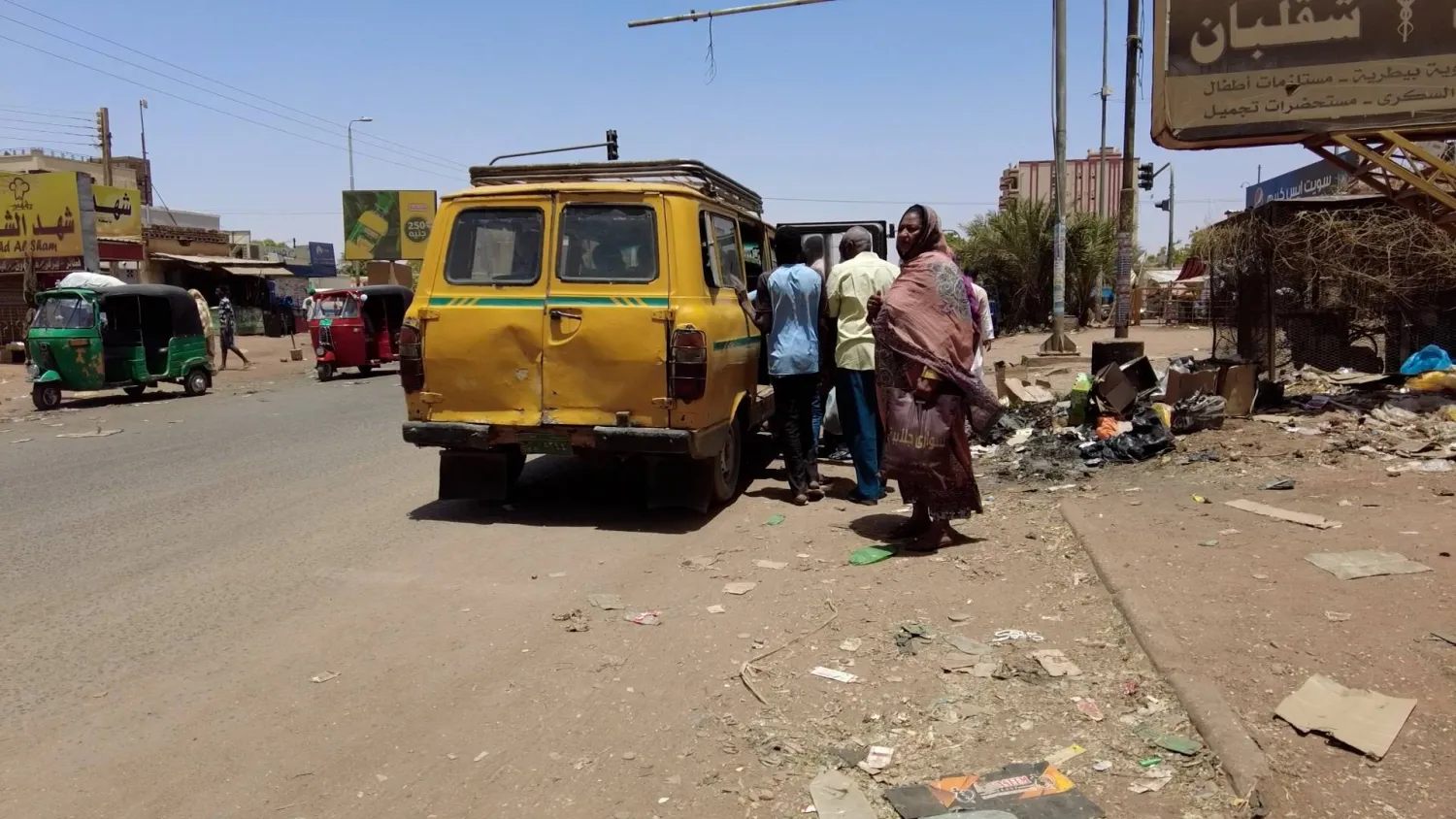 مشهد من مدينة أم درمان السودانية