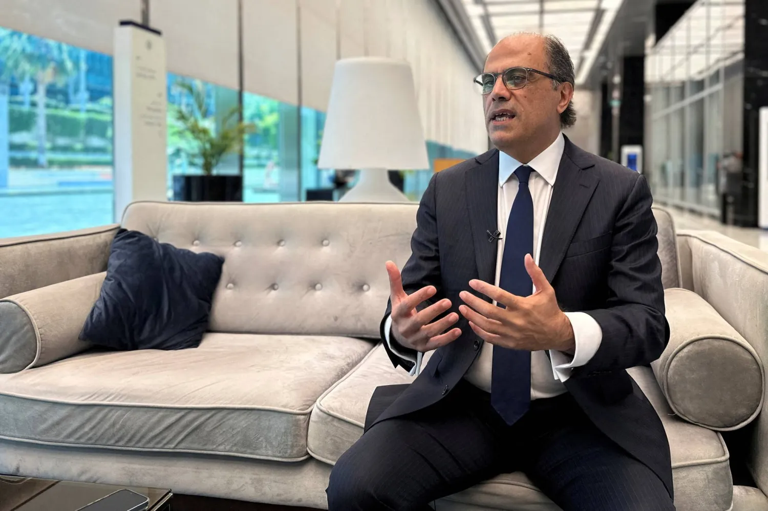 الوزير السابق جهاد أزعور (رويترز)