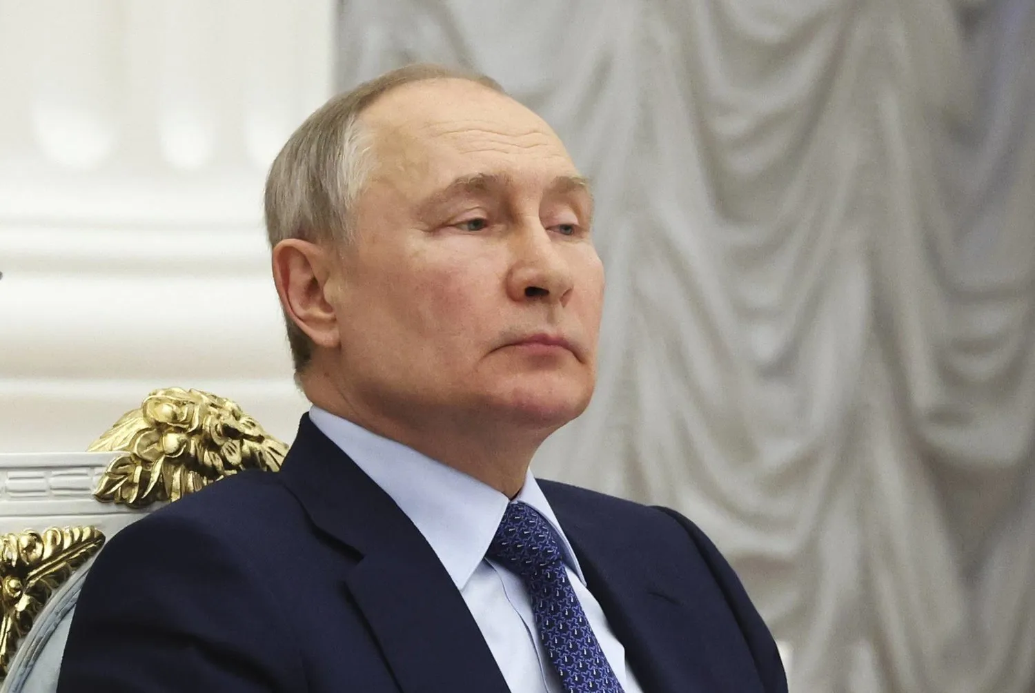 Rusya Devlet Başkanı Vladimir Putin, Kremlin'deki görüşmesinde (AP)
