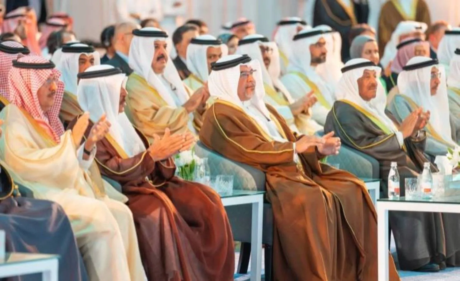 Bahraini Crown Prince Salman bin Hamad Al Khalifa during the inauguration of the station (Asharq Al-Awsat)
