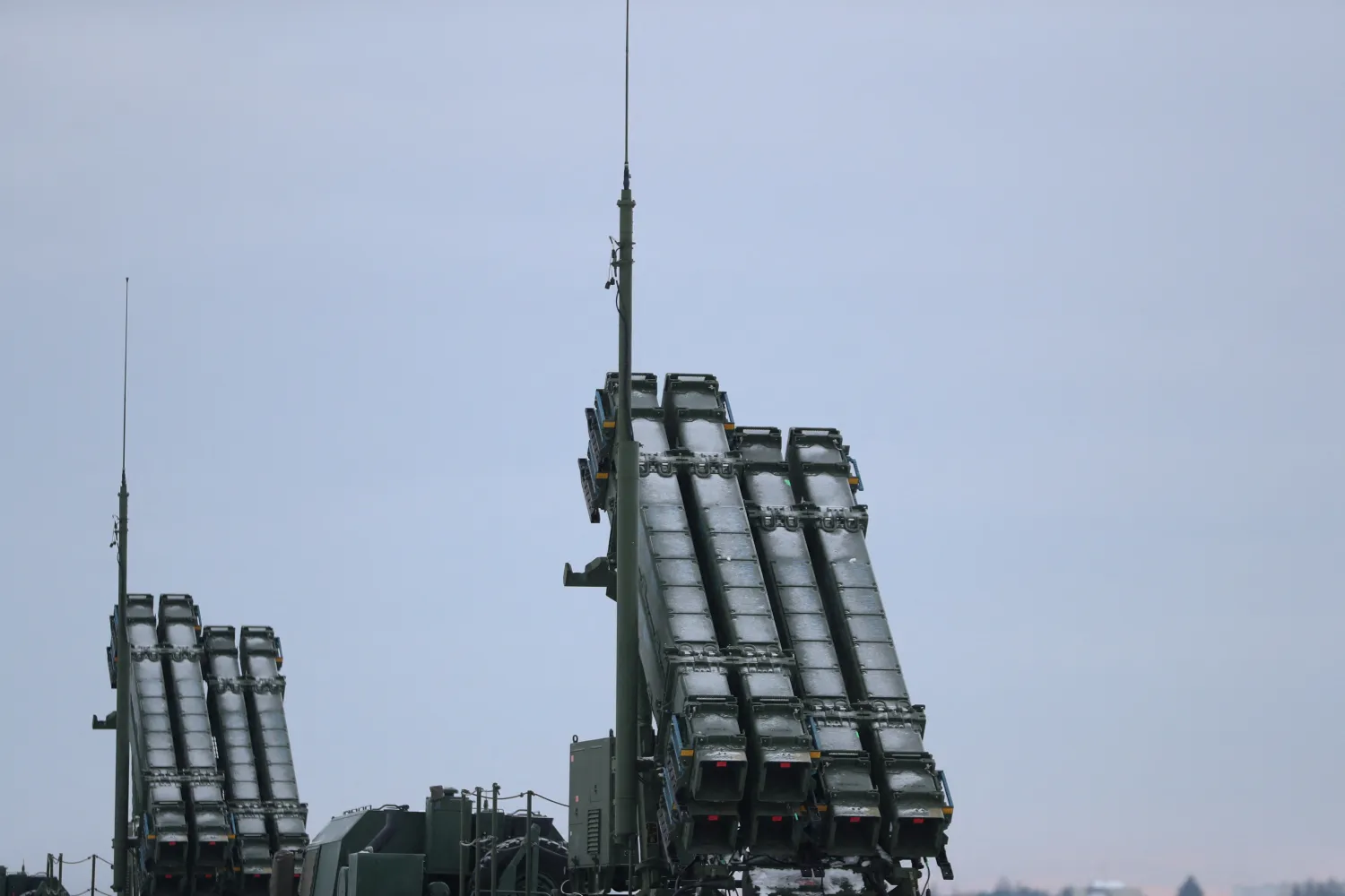 Patriot air defense system is seen during Polish military training on the missile systems at the airport in Warsaw, Poland February 7, 2023. REUTERS/Kacper Pempel