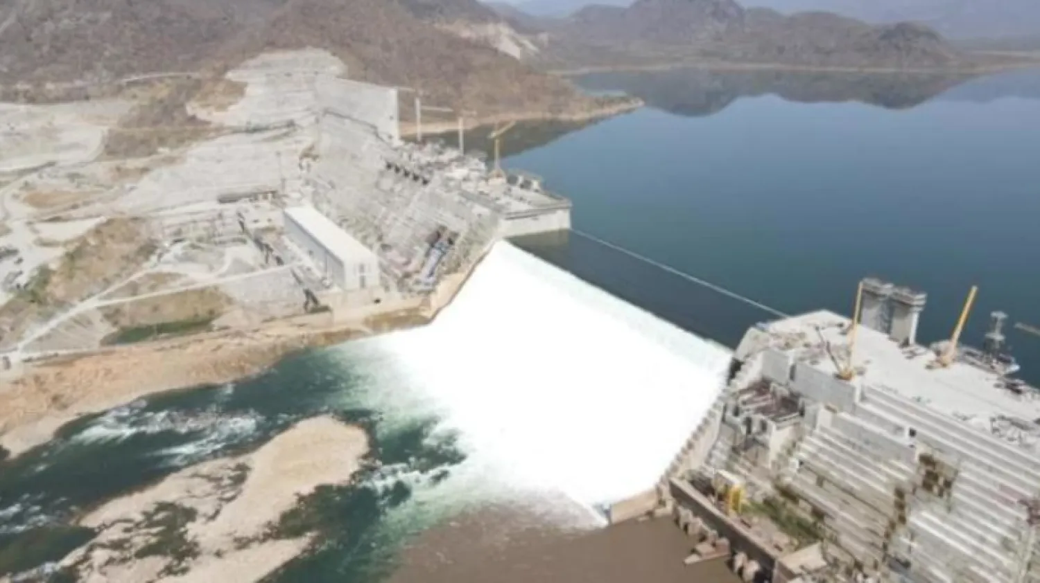 Etiyopya’nın inşa ettiği Nahda (Rönesans) Barajı gerilime neden oluyor. (Etiyopya Su ve Enerji Bakanlığı)