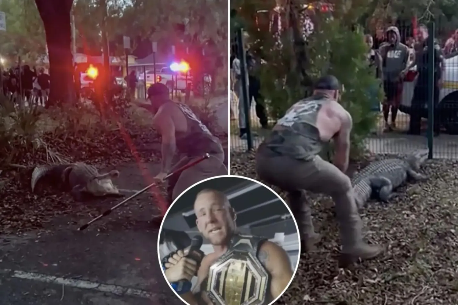 33 yaşındaki Mike Dragich'in yakaladığı timsahın boyu 3 metreyi biraz geçiyor (Fox 35 Orlando/Instagram)