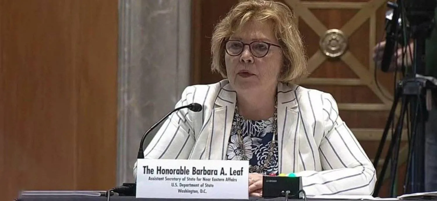 File Photo. Assistant Secretary of State for Near Eastern Affairs Barbara Leaf. (AFP)  