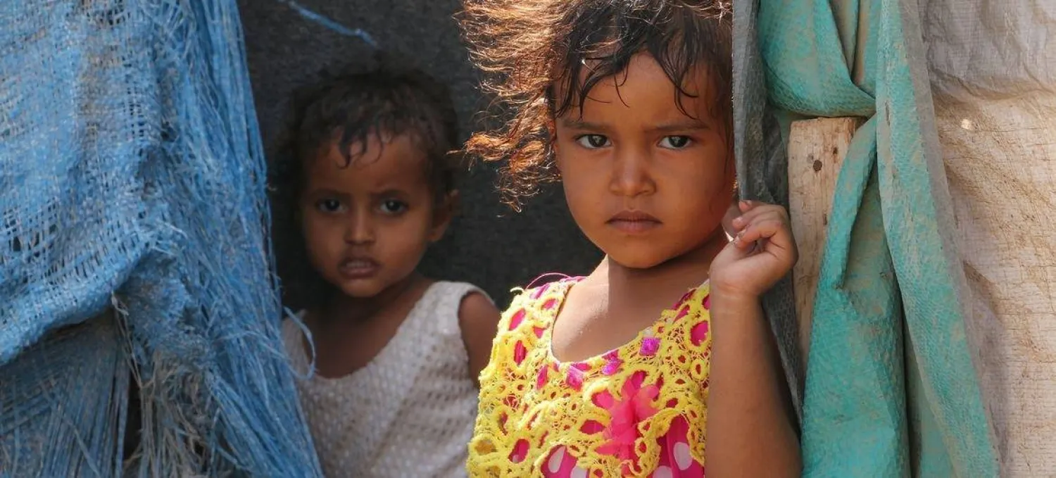 Displaced Yemeni children in Aden (UN)