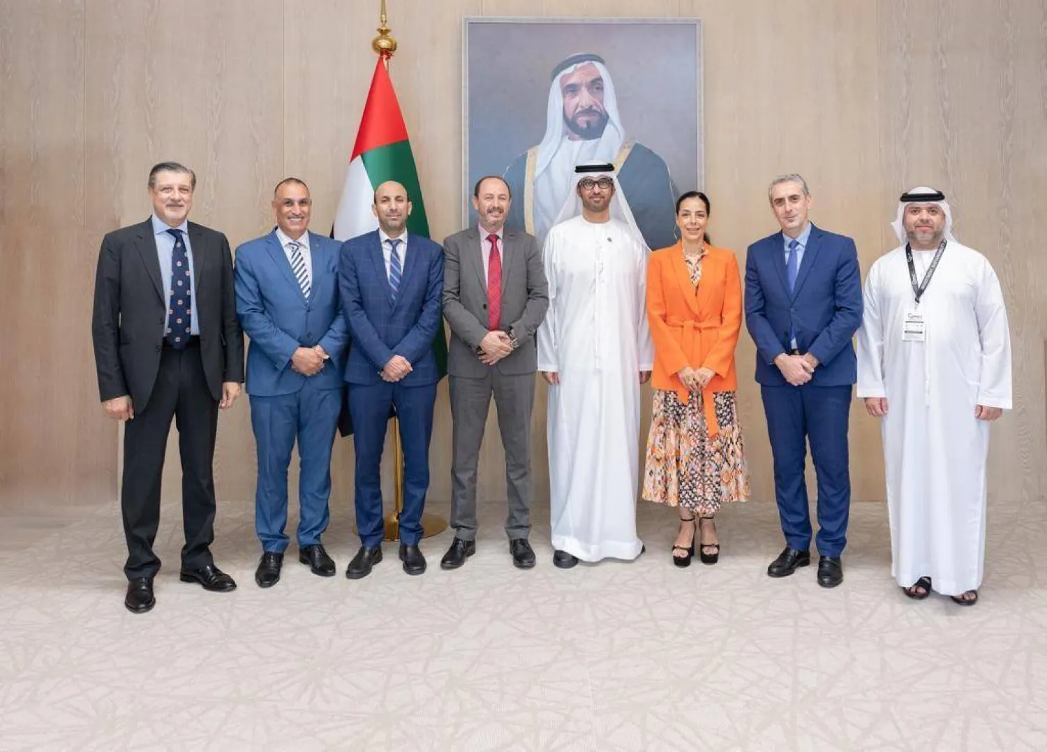 The Moroccan delegation in Abu Dhabi. (COP28 on Twitter) 