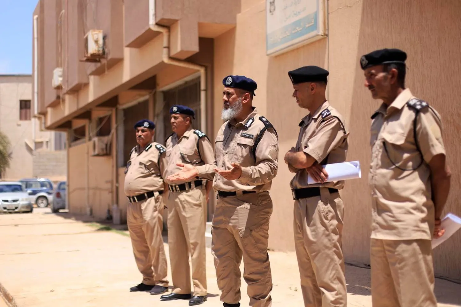 رجال أمن من مديرية أمن زوارة في غرب ليبيا (المديرية)