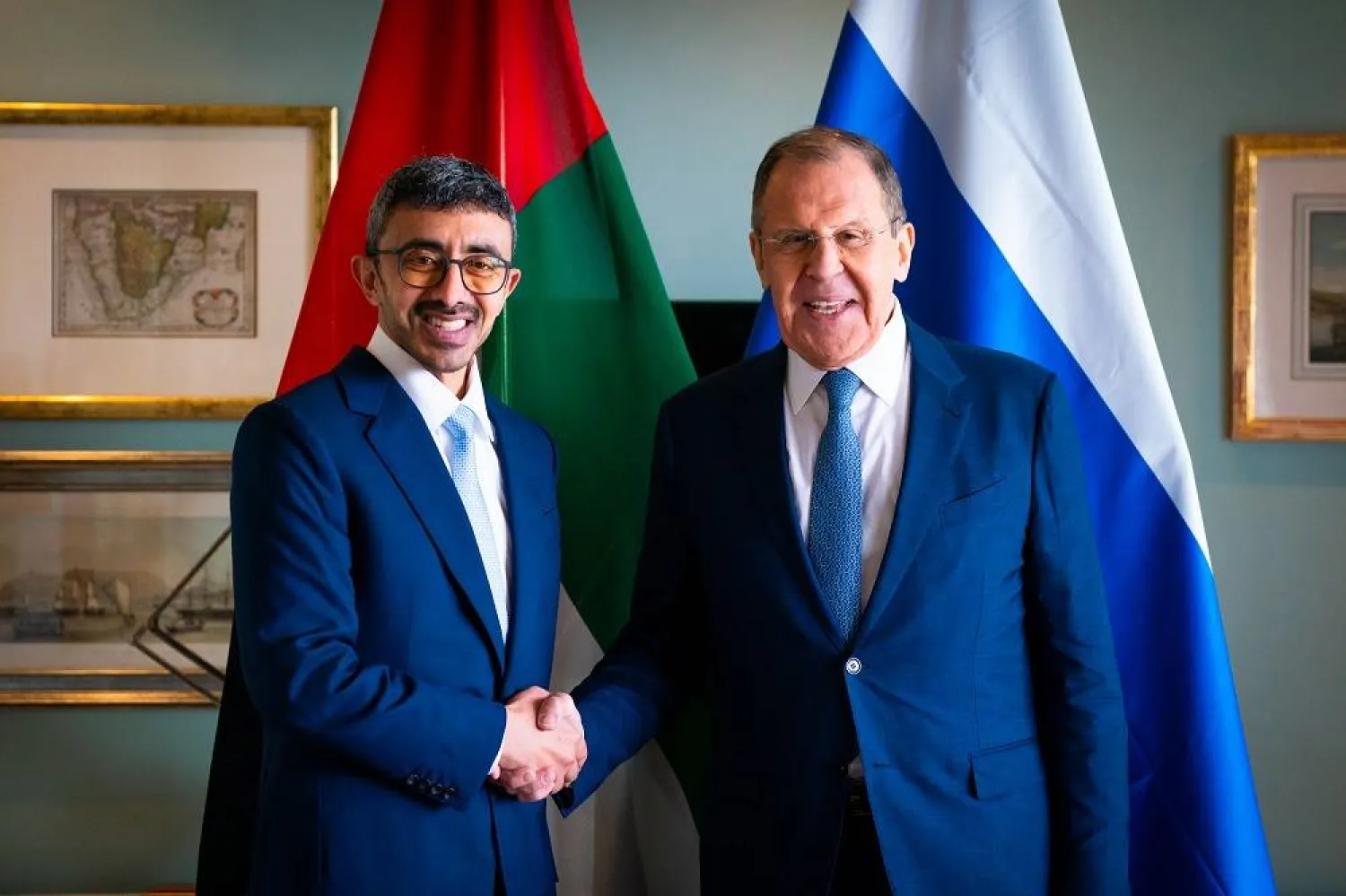 The UAE and Russian FMs meet in Cape Town on Friday. (WAM)