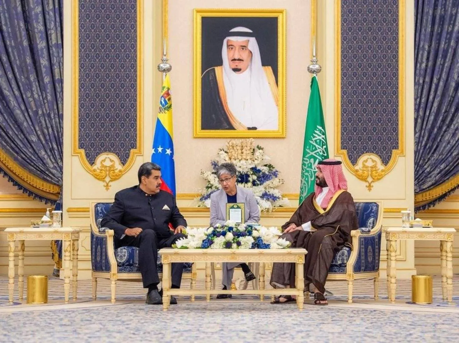 Saudi Crown Prince Mohammed bin Salman holding talks with visiting President of the Bolivarian Republic of Venezuela Nicolás Maduro - SPA