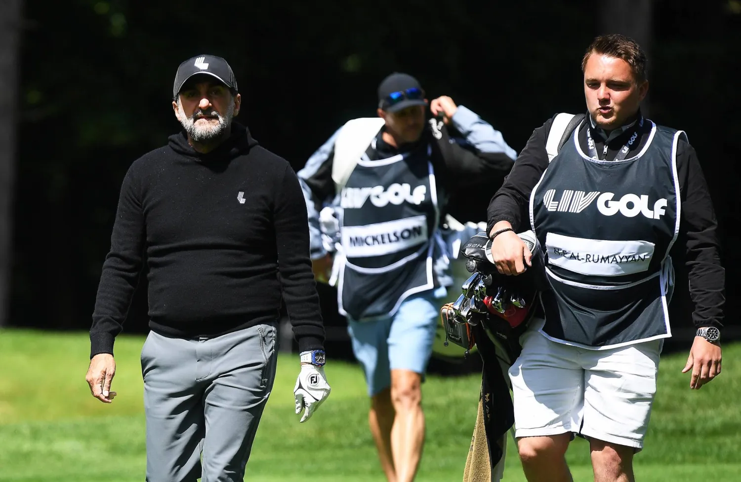 ياسر الرميان خلال حضوره إحدى المنافسات العالمية للغولف (إ.ب.أ)