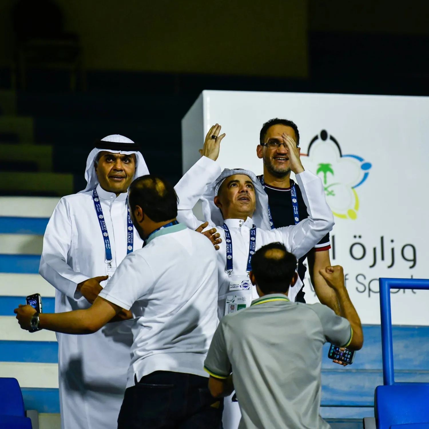 إدارة الخليج احتفت ببقاء فريقها في الدوري السعودي للمحترفين (نادي الخليج)