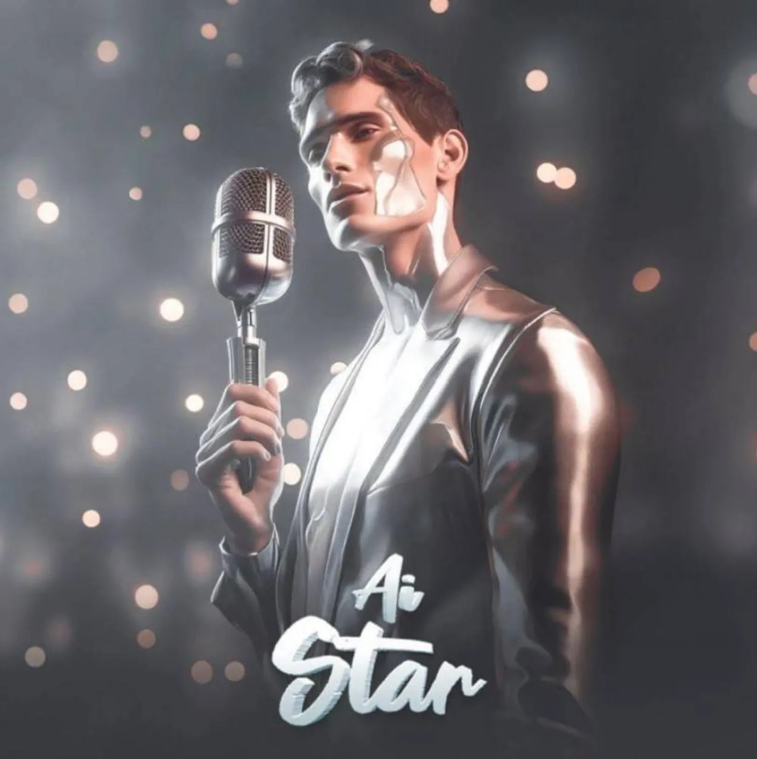 مجسم «المطرب الروبوت» (حساب الفنان - «فيسبوك»)