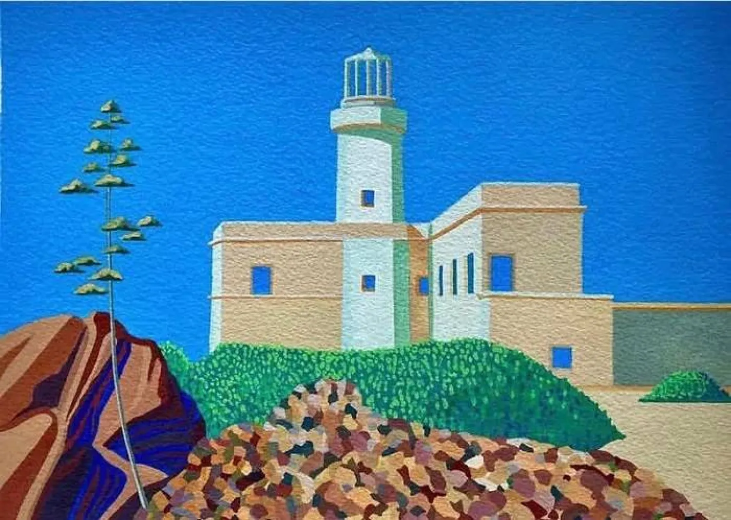 لوحة رسمها كريس فيليرز للمعرض . (معرض الممثلين)