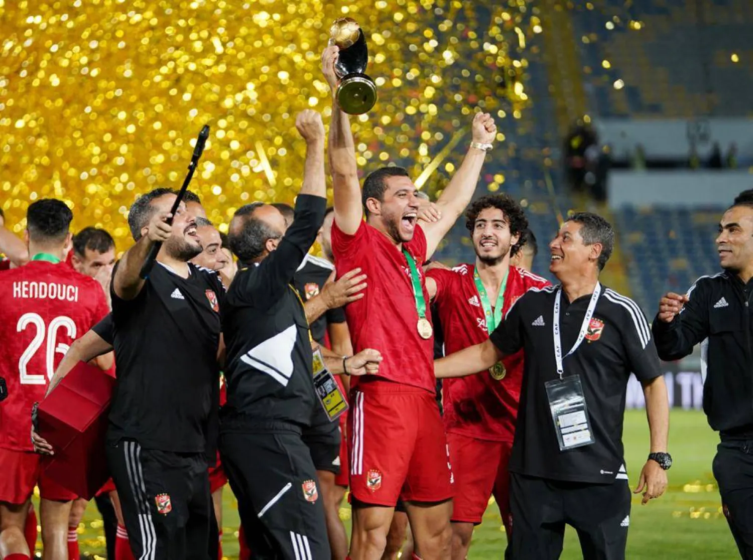 توج الأهلي بلقب دوري أبطال أفريقيا للمرة 11 في تاريخه (رويترز)