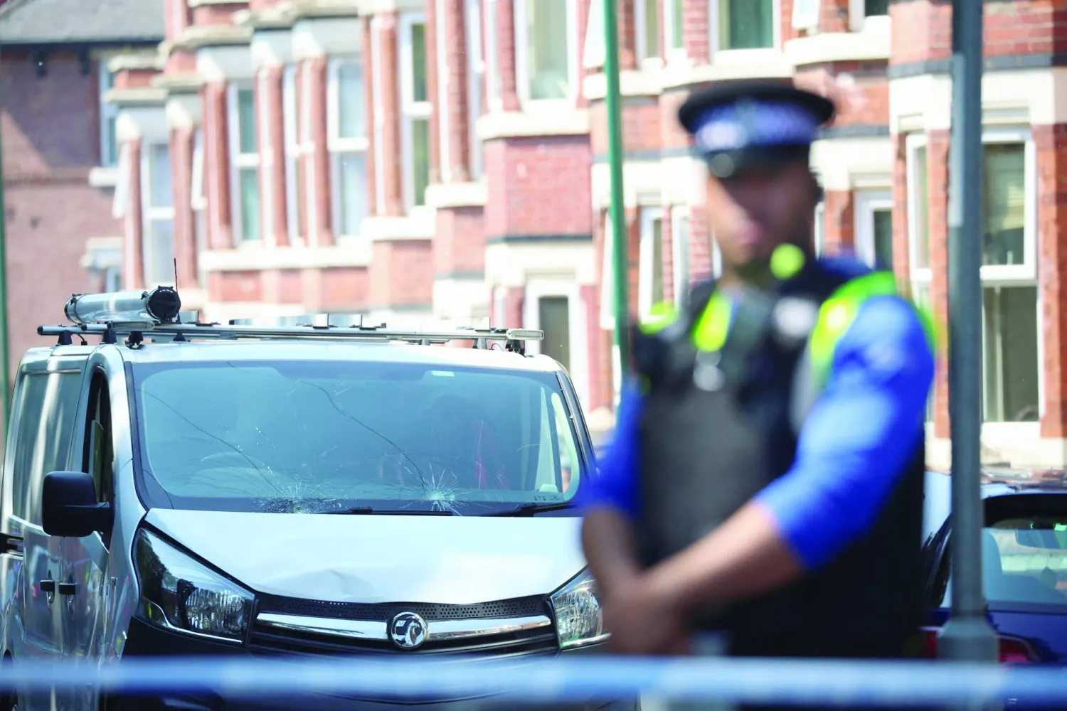 استنفار أمني بوسط مدينة نوتنغهام عقب العثور على 3 قتلى صباح الثلاثاء (رويترز)
