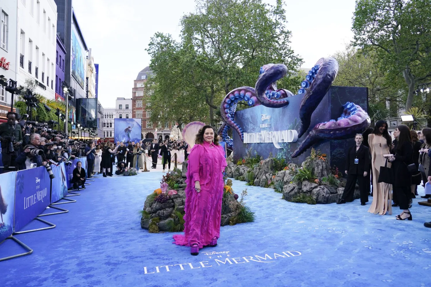 ميليسا مكارثي تحضر العرض الأول لفيلم «ذي ليتل ميرميد» في لندن (أ.ب)