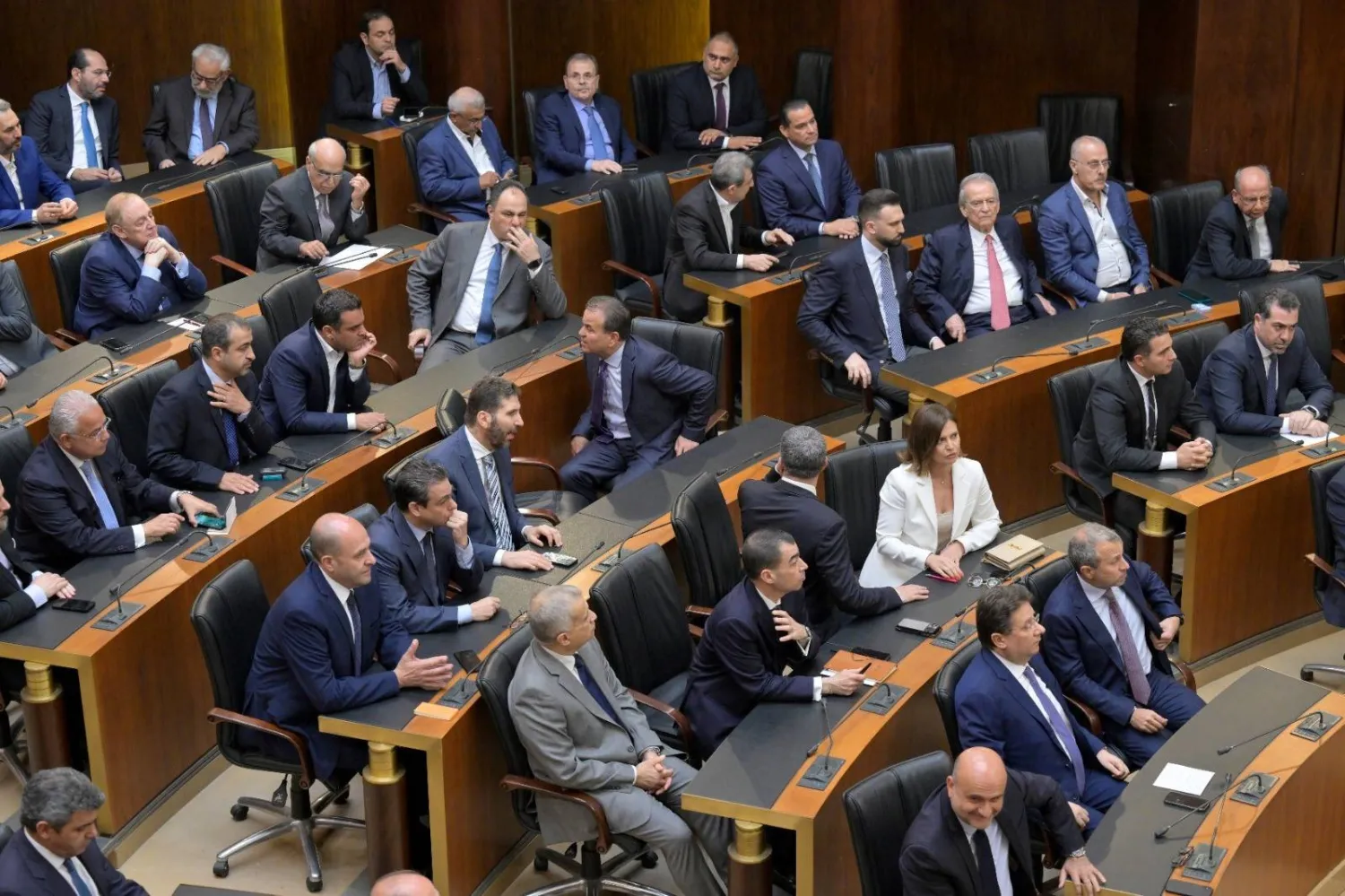 من جلسة المجلس النيابي اللبناني (الشرق الأوسط)