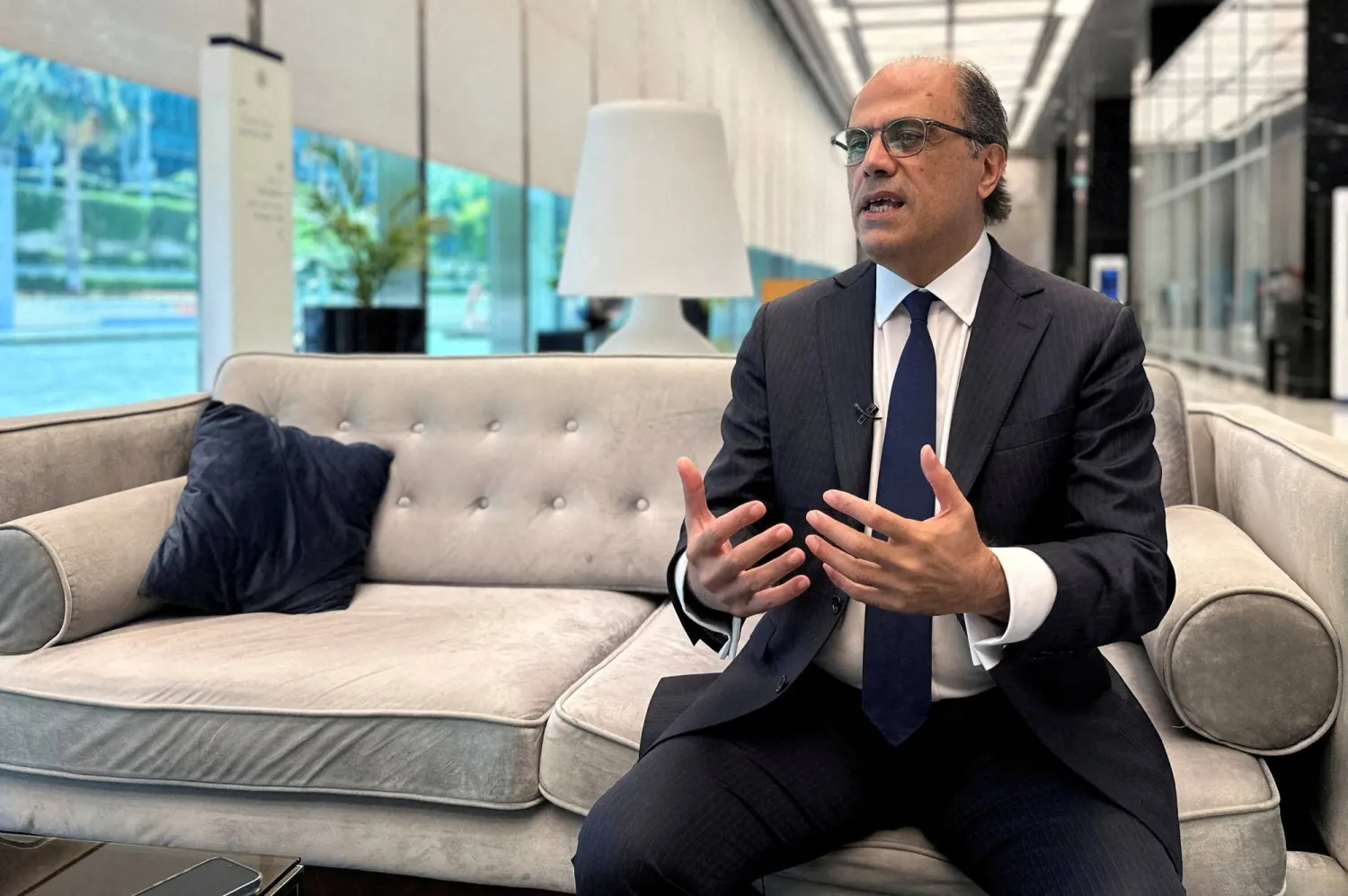 المرشح الرئاسي جهاد أزعور (رويترز)