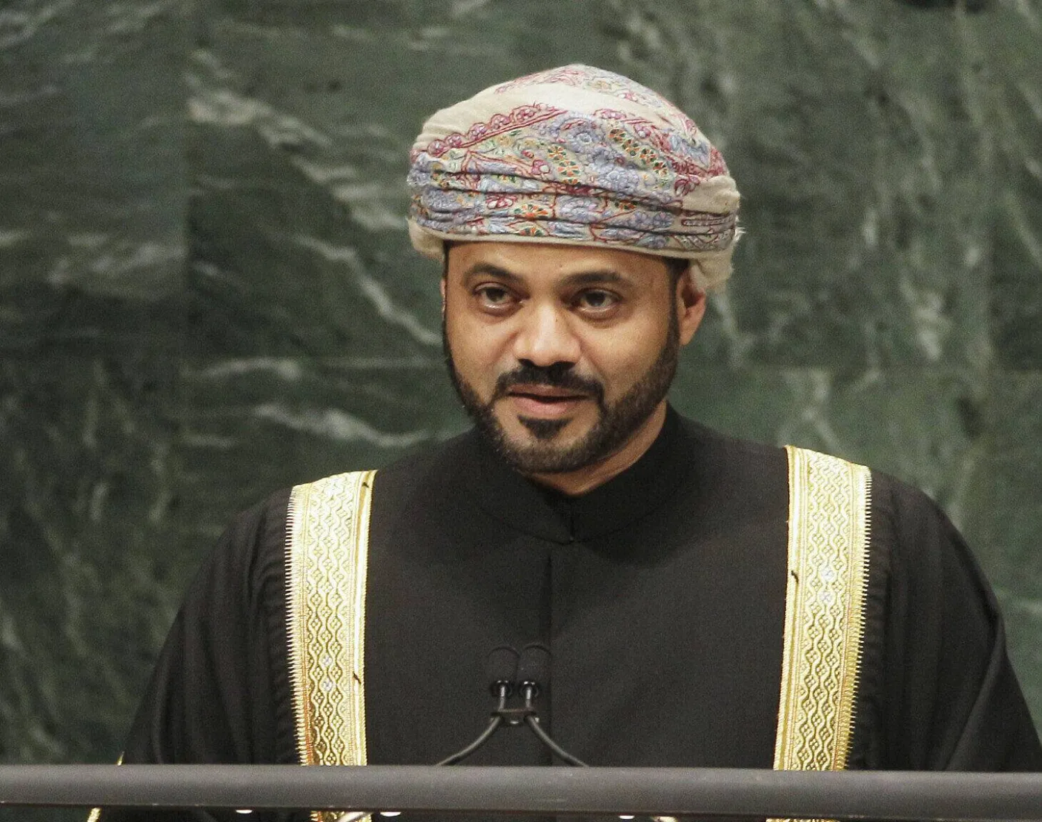 Oman's Foreign Minister Sayyid Badr bin Hamad al-Busaidi, (File photo: AP)
