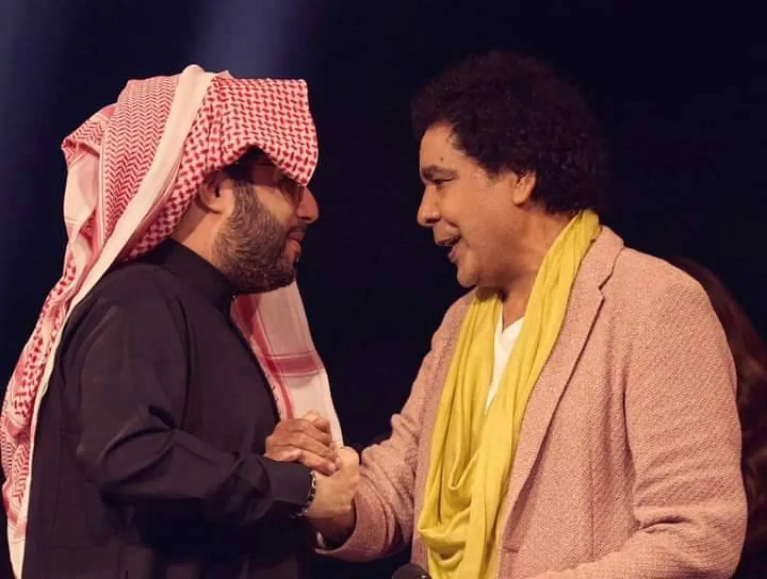 منير وتركي آل الشيخ (تويتر)