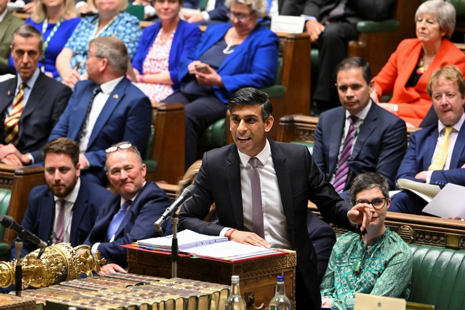 سوناك في مجلس العموم البريطاني (رويترز)