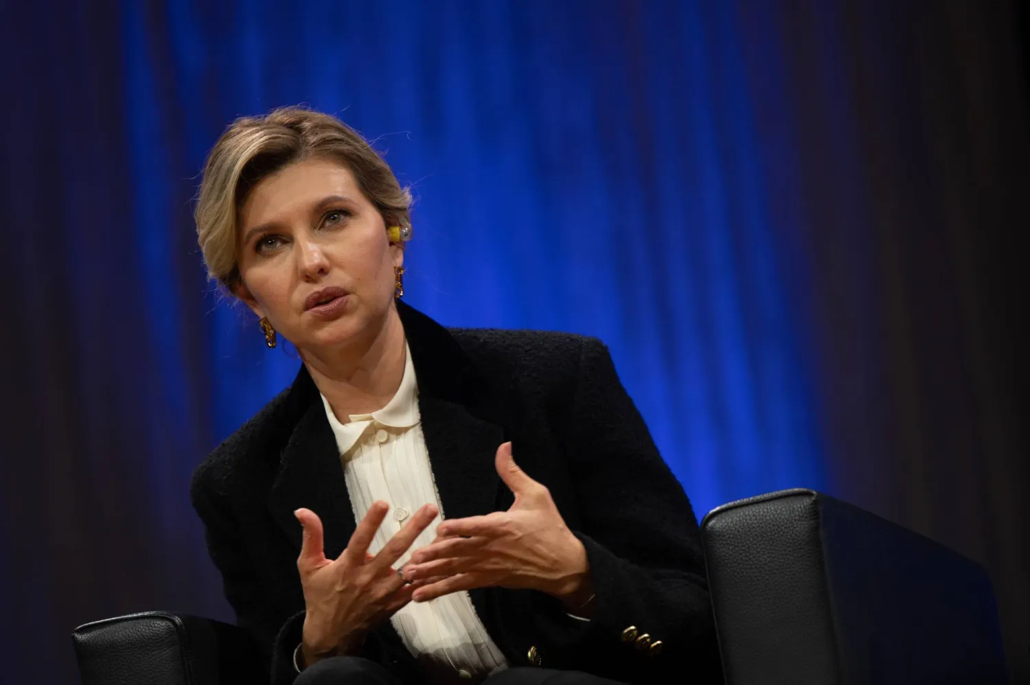 سيدة أوكرانيا الأولى أولينا زيلينسكا (د.ب.أ)