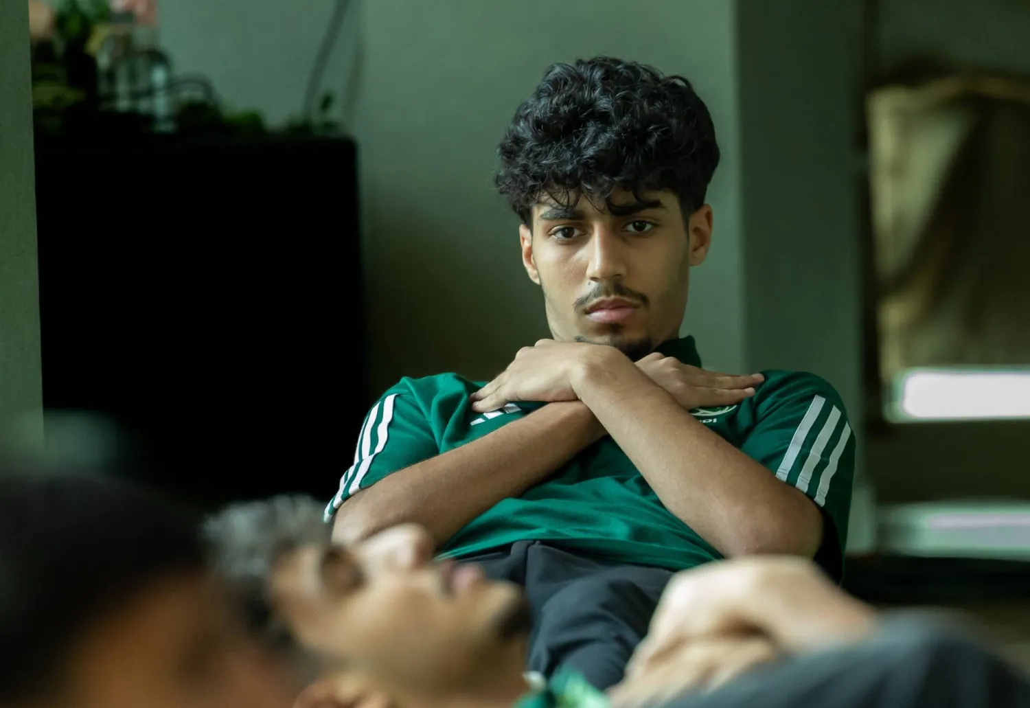 من الحصة التدريبية لمنتخب الناشئين السعودي (الشرق الأوسط)