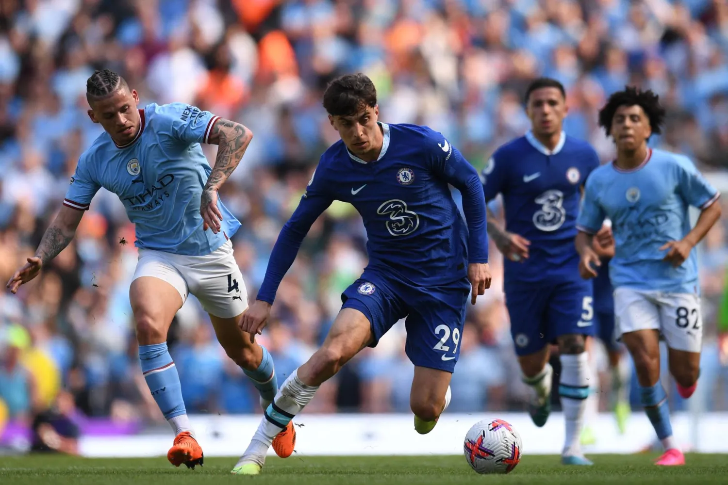 هافرتز أحد نجوم تشيلسي سيكون قريباً في آرسنال (أ.ف.ب)