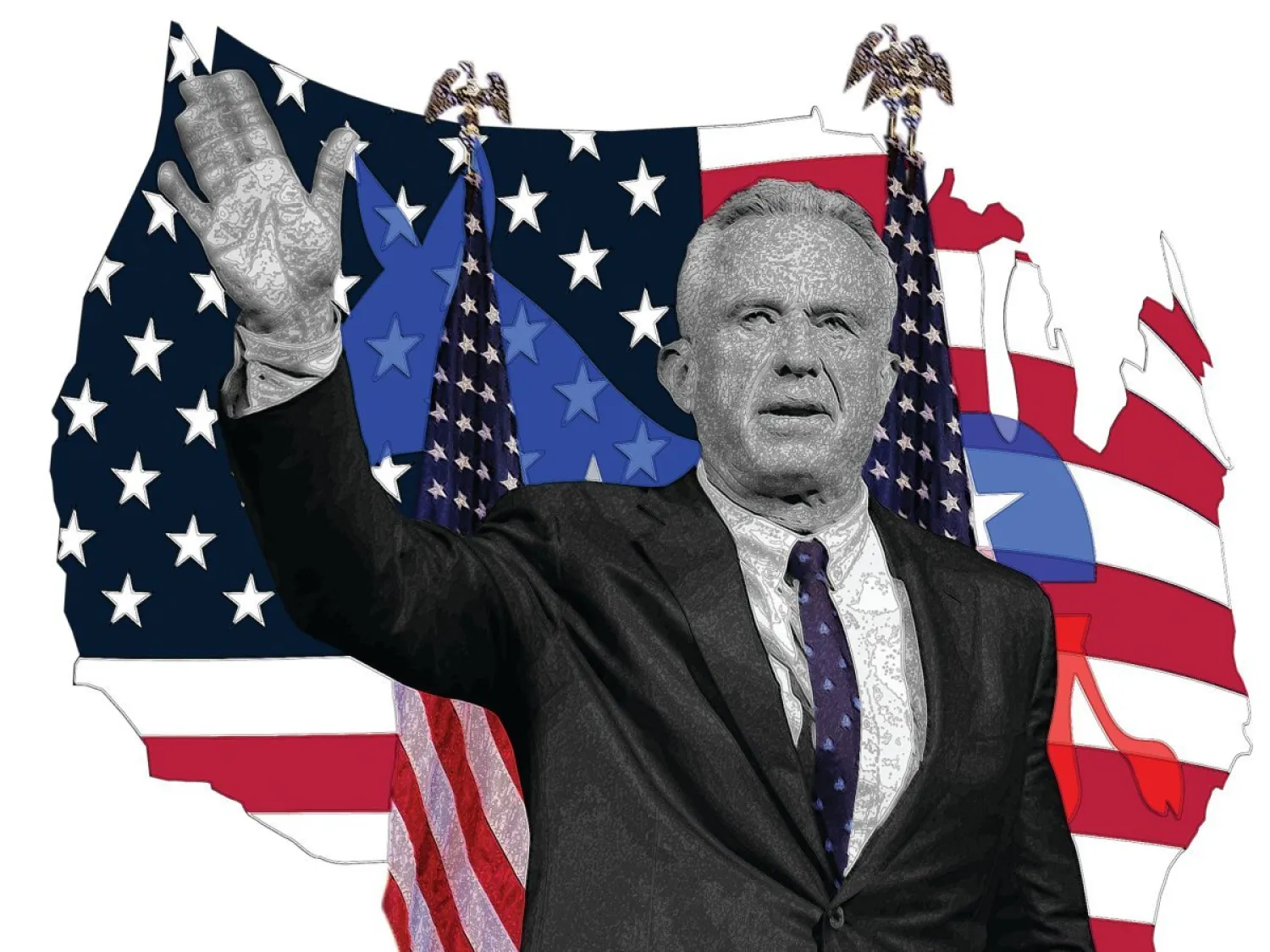 روبرت كنيدي يراهن على اسم عائلته «السحري» ومؤيدي نظرية مؤامرة «الدولة العميقة»