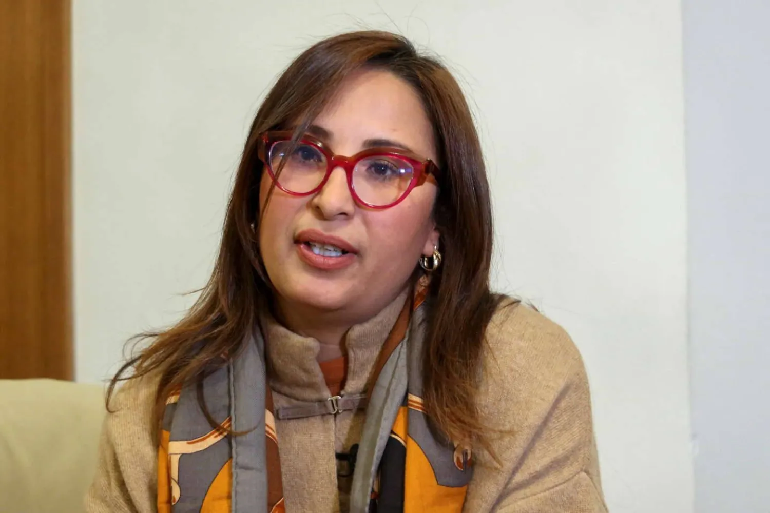 الناشطة التونسية شيماء عيسى في 24 يناير 2023 (رويترز)