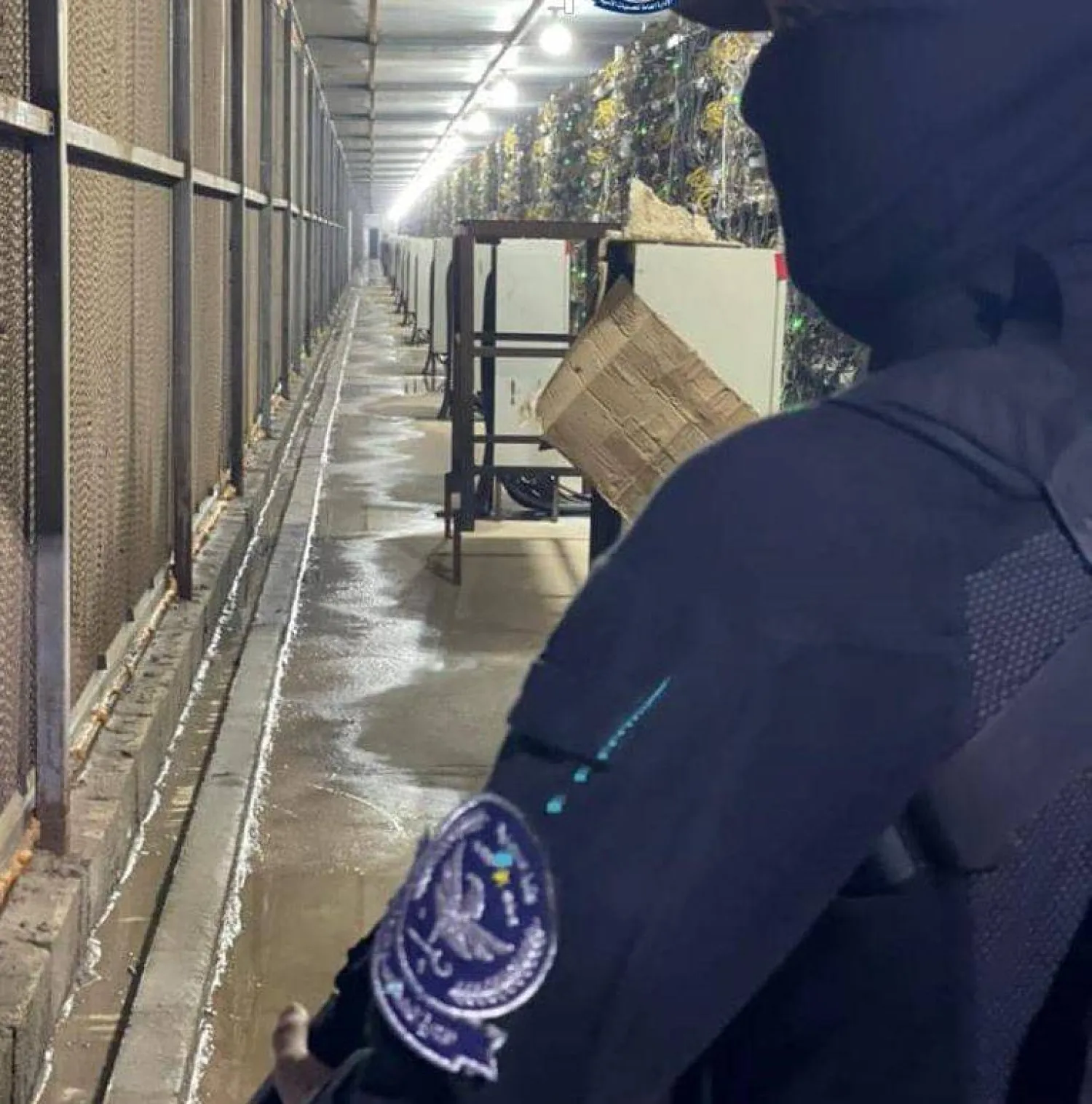 أحد المقار التي استُخدمت لتعدين العملات الرقمية (الإدارة العامة للعمليات الأمنية بغرب ليبيا)