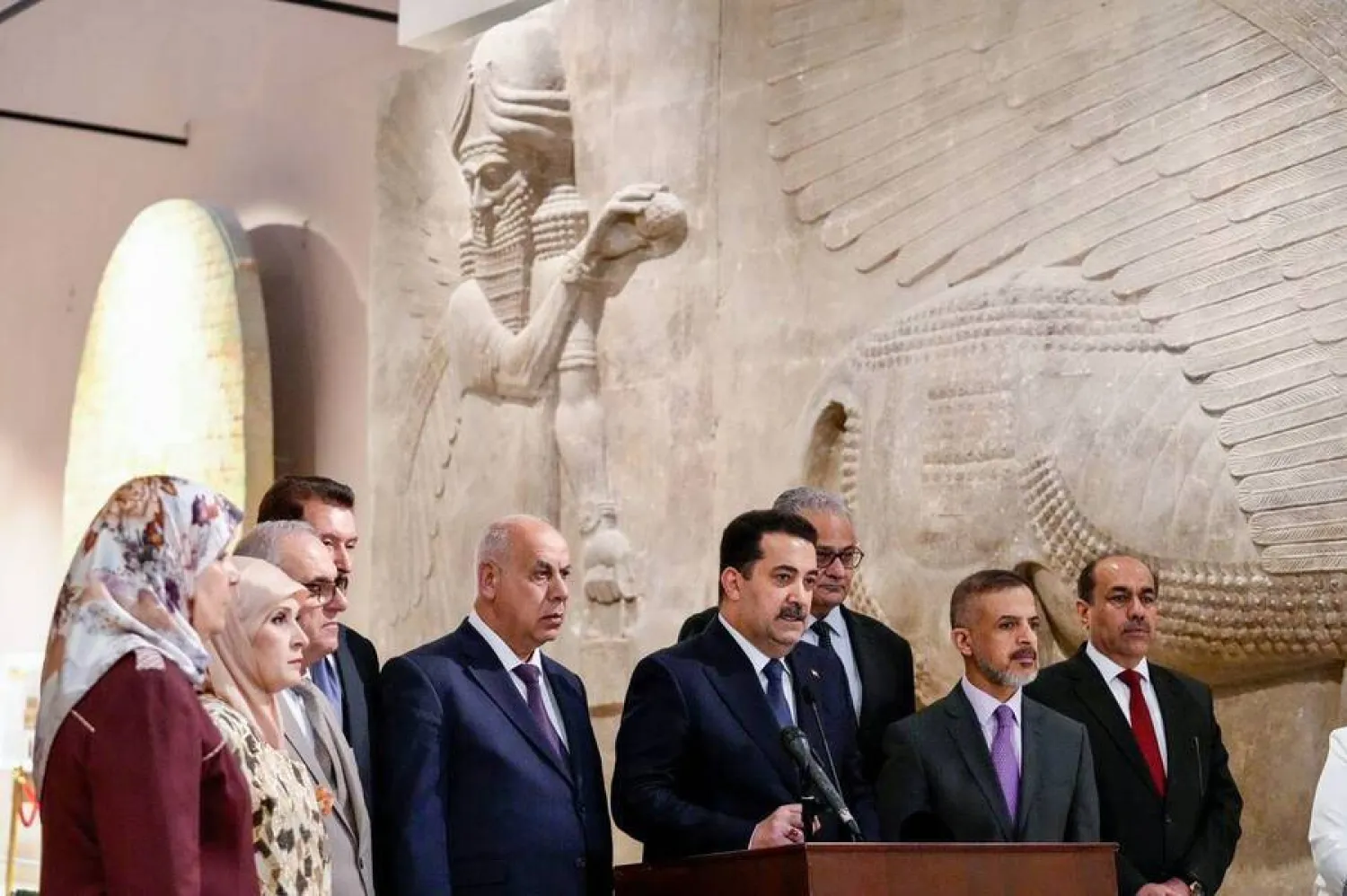 رئيس الوزراء خلال زيارته المتحف الوطني في 10 يونيو الحالي (رئاسة الوزراء)