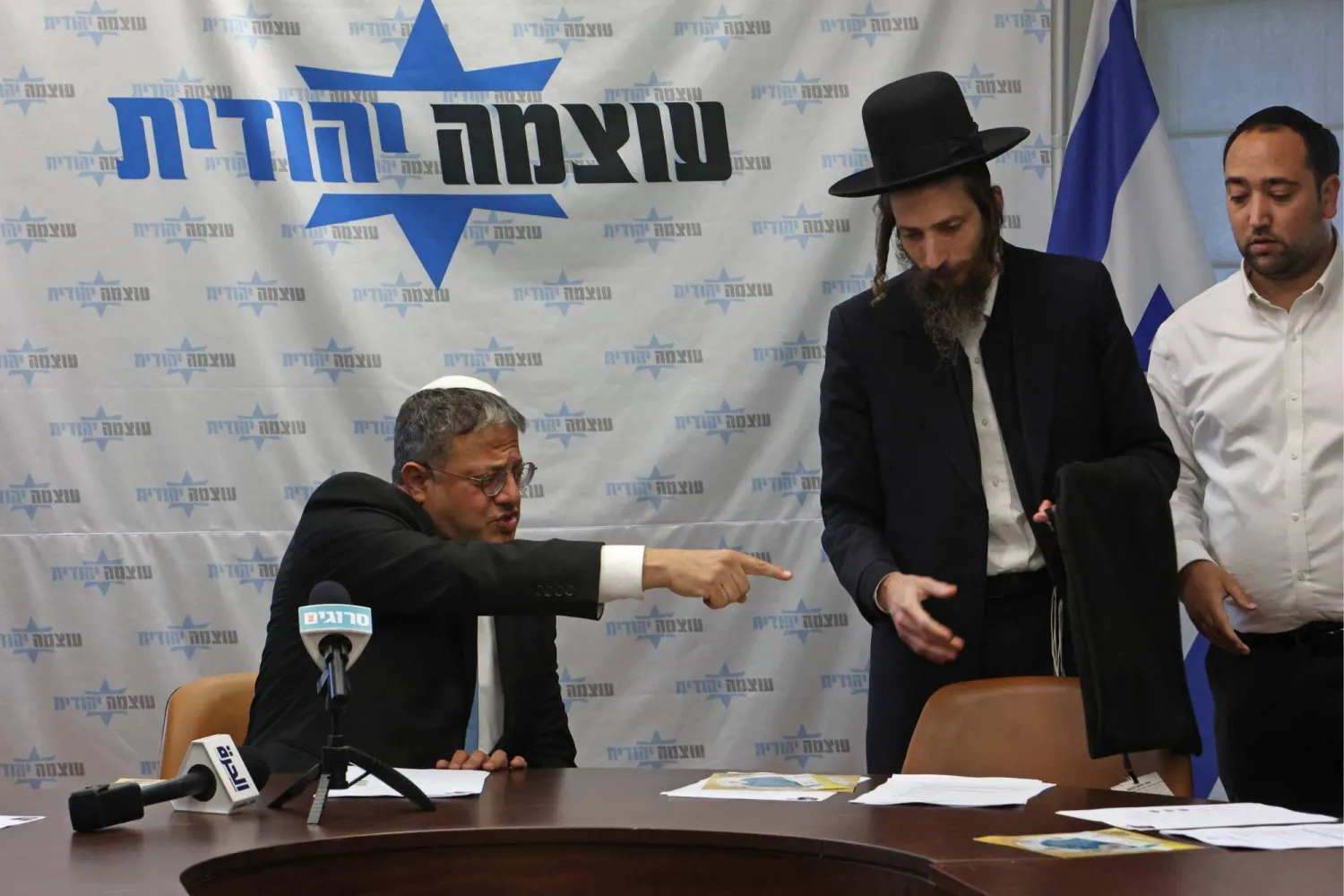 وزير الأمن الوطني الإسرائيلي اليميني المتطرف إيتمار بن غفير يحضر اجتماعاً في «الكنيست» في 20 مارس 2023 (أ.ف.ب)