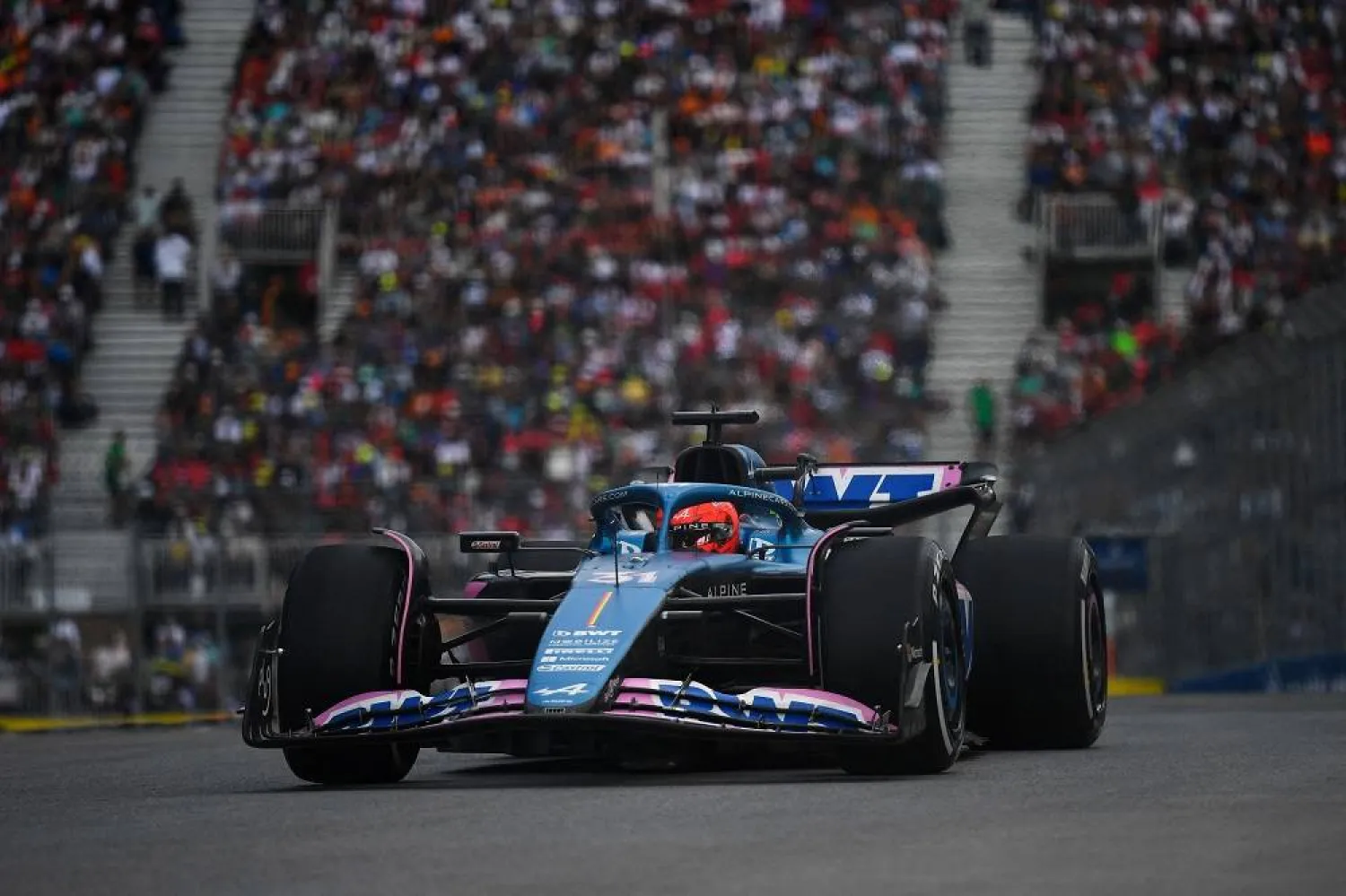 Esteban Ocon of France driving the (31) Alpine F1 A523 Renault on track during the F1 Grand Prix of Canada at Circuit Gilles Villeneuve on June 18, 2023 in Montreal, Quebec. (Getty Images via AFP) 