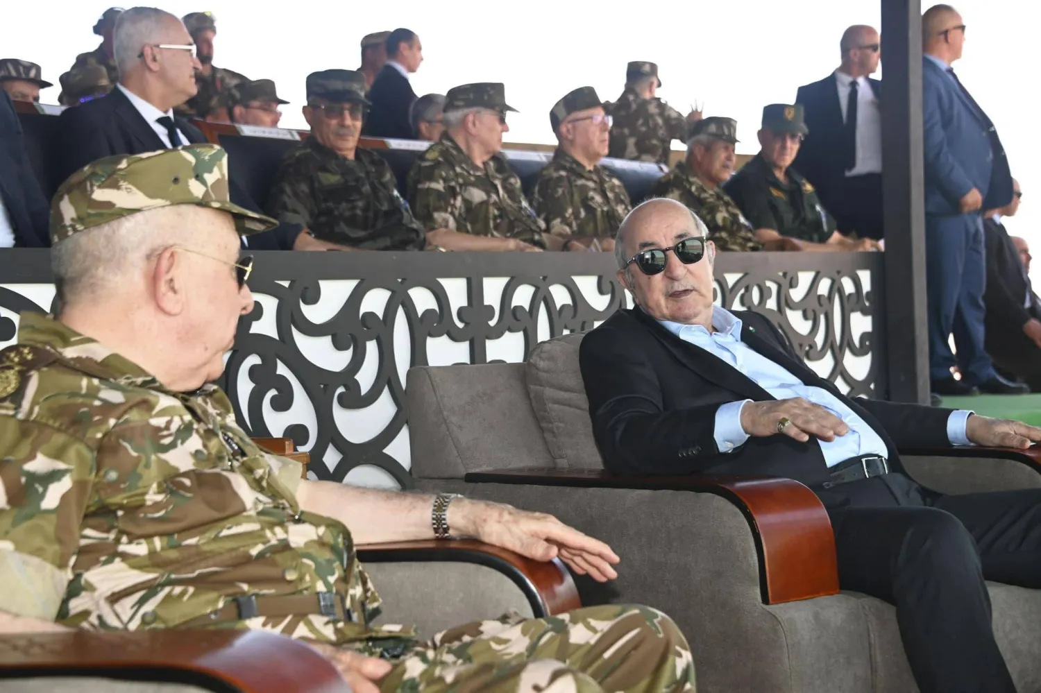 الرئيس تبون مع رئيس أركان الجيش (الرئاسة الجزائرية)