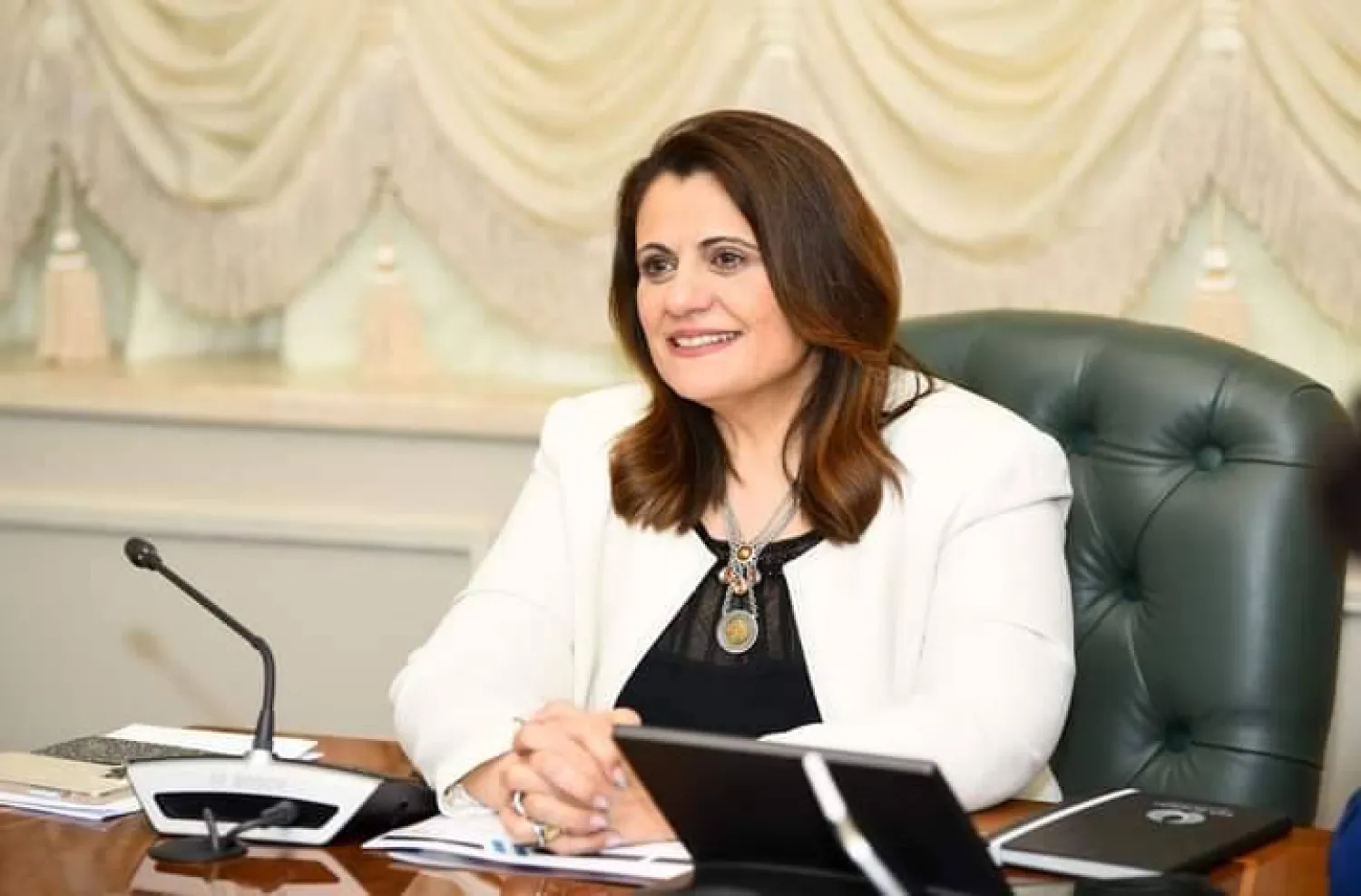 سها جندي وزيرة الدولة للهجرة وشؤون المصريين بالخارج (وزارة الهجرة المصرية)