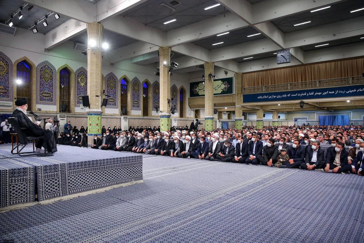Iranian Supreme Leader Ali Khamenei in a meeting with the head and officials of Iran’s Judiciary Branch on Tuesday (Supreme Leader official website)