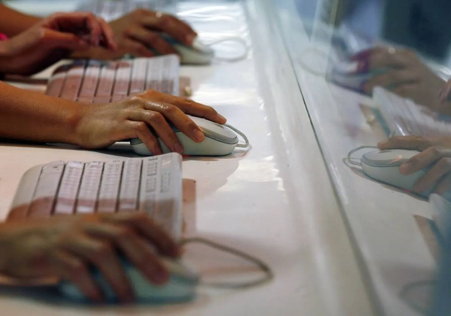 Illustrative: In this June 16, 2013 file photo, users browse the Internet in an underground station in Hong Kong. (AP) 