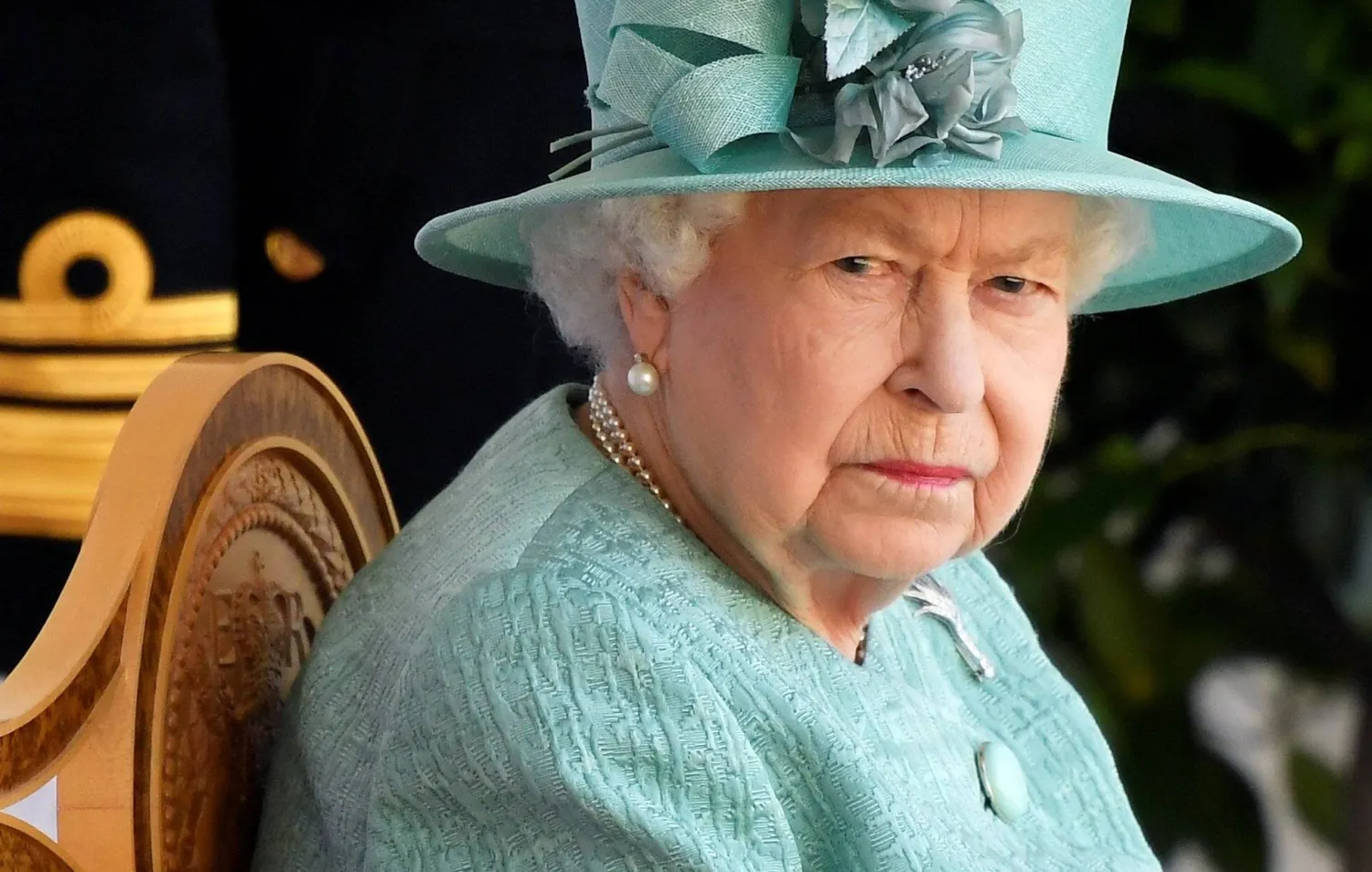 Britain's Queen Elizabeth attends a ceremony marking her
birthday at Windsor Castle in Windsor, Britain, June 13, 2020.(Reuters Photo)
