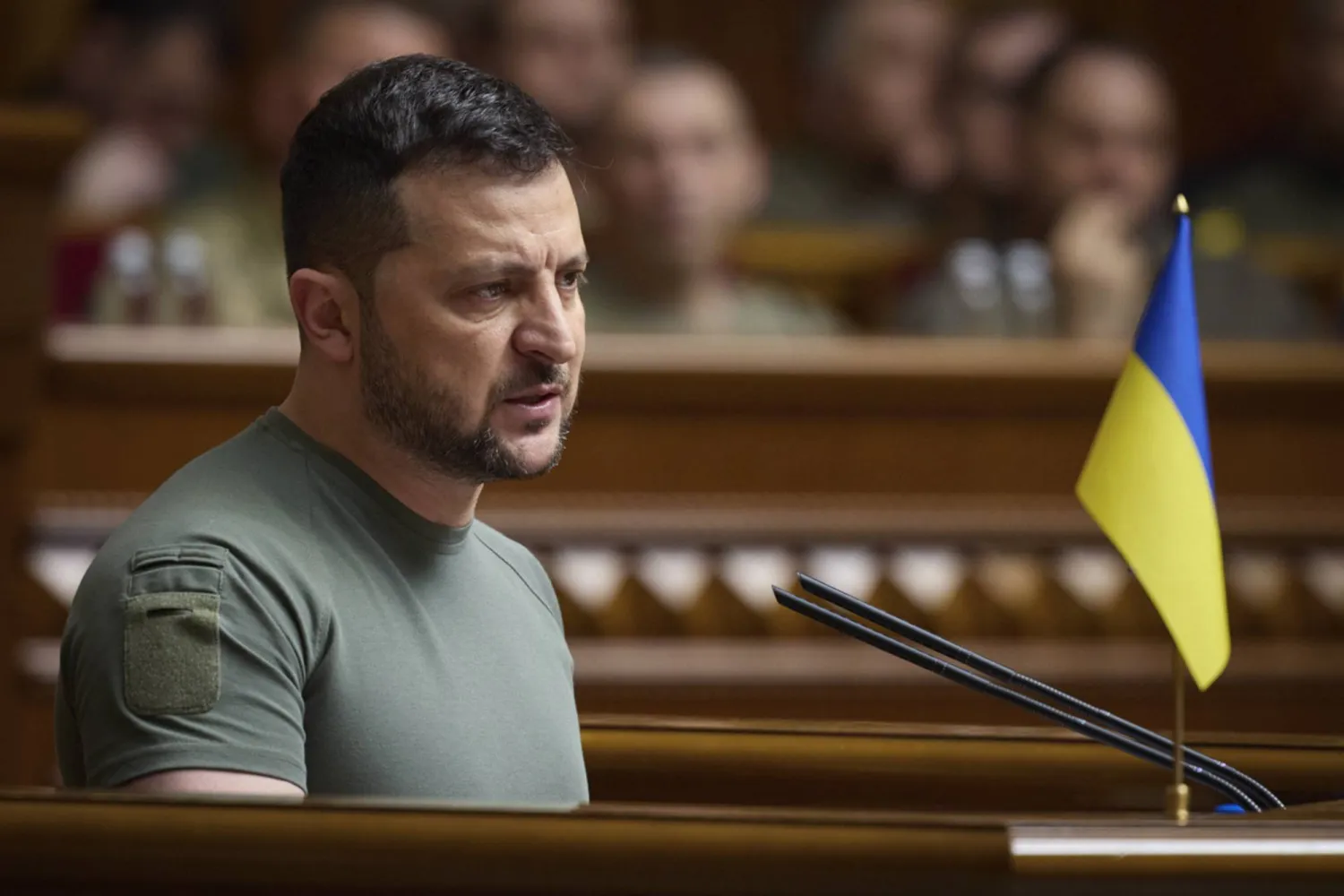 الرئيس الأوكراني فولوديمير زيلينسكي (أ.ب)