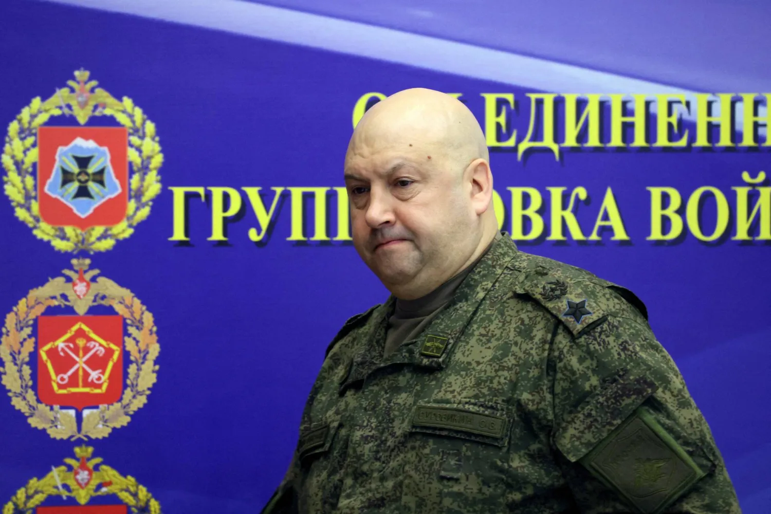 FILE PHOTO: General Sergei Surovikin, commander of Russian forces in Ukraine, visits the Joint Headquarters of the Russian armed forces involved in military operations in Ukraine, in an unknown location in Russia, in this picture released December 17, 2022. Sputnik/Gavriil Grigorov/Kremlin via REUTERS 
