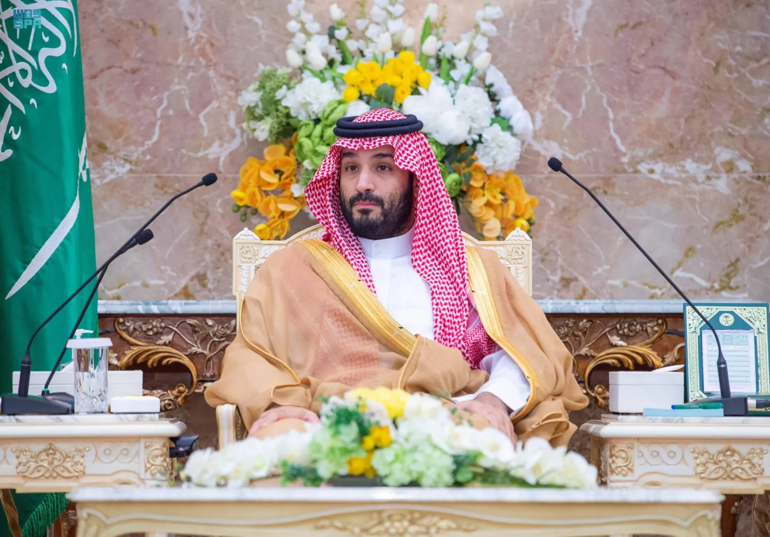 ولي العهد السعودي الأمير محمد بن سلمان خلال الحفل (واس)