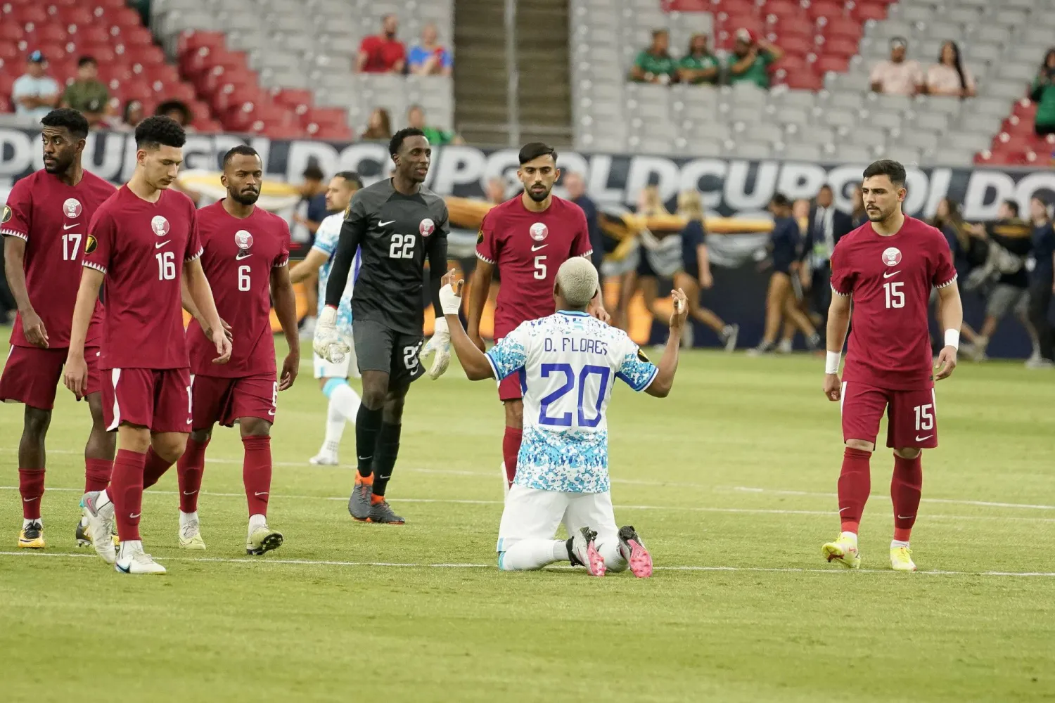 فرحة هندوراسية وسط إحباط قطري بالتعادل (أ.ب)