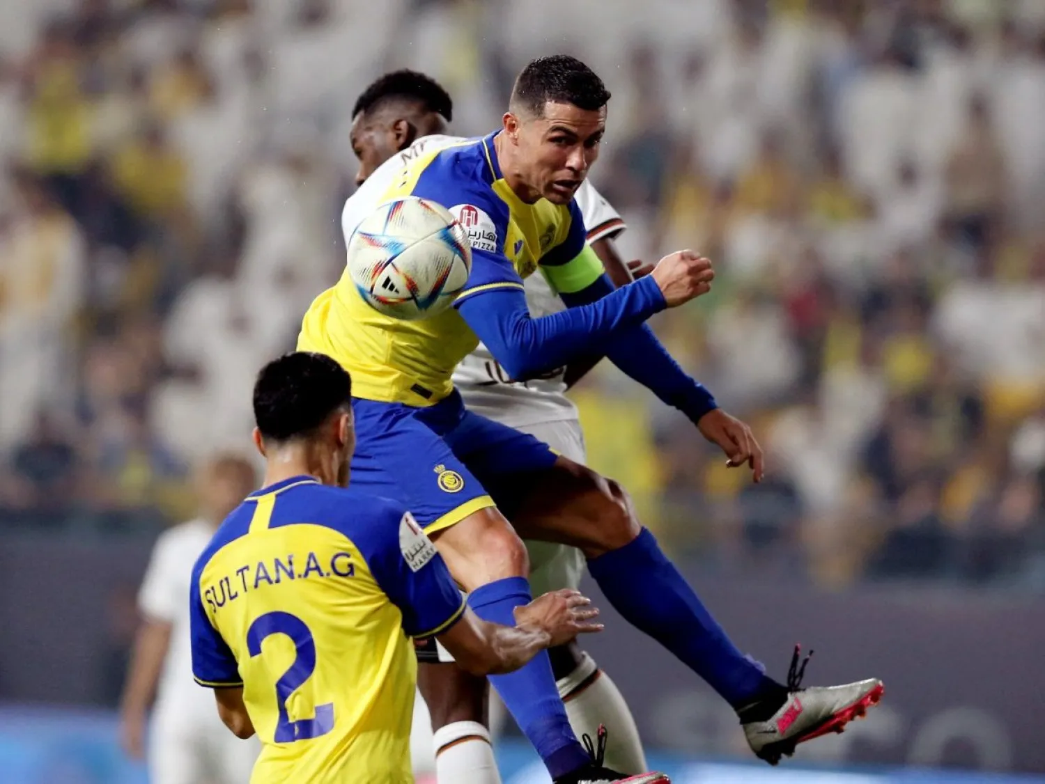 خمسة كرات ذهبية في رصيد كريستيانو رونالدو قائد النصر "تصوير: عبدالعزيز النومان"