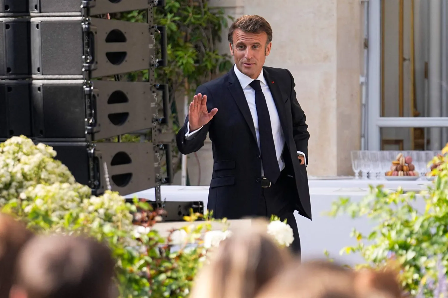 الرئيس الفرنسي إيمانويل ماكرون (أ.ف.ب)