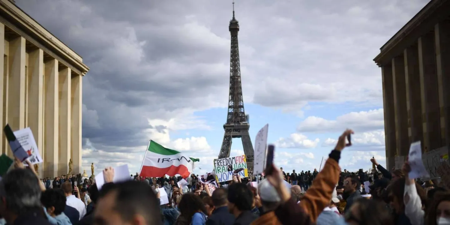 تظاهرة لمعارضين إيرانيين في باريس خلال سبتمبر الماضي (أرشيفية - أ.ف.ب)