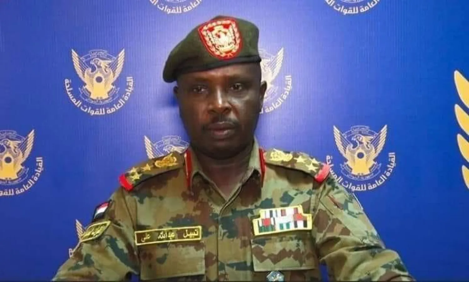 الناطق الرسمي باسم قوات الشعب المسلحة السودانية العقيد نبيل عبد الله (الشرق الأوسط)
