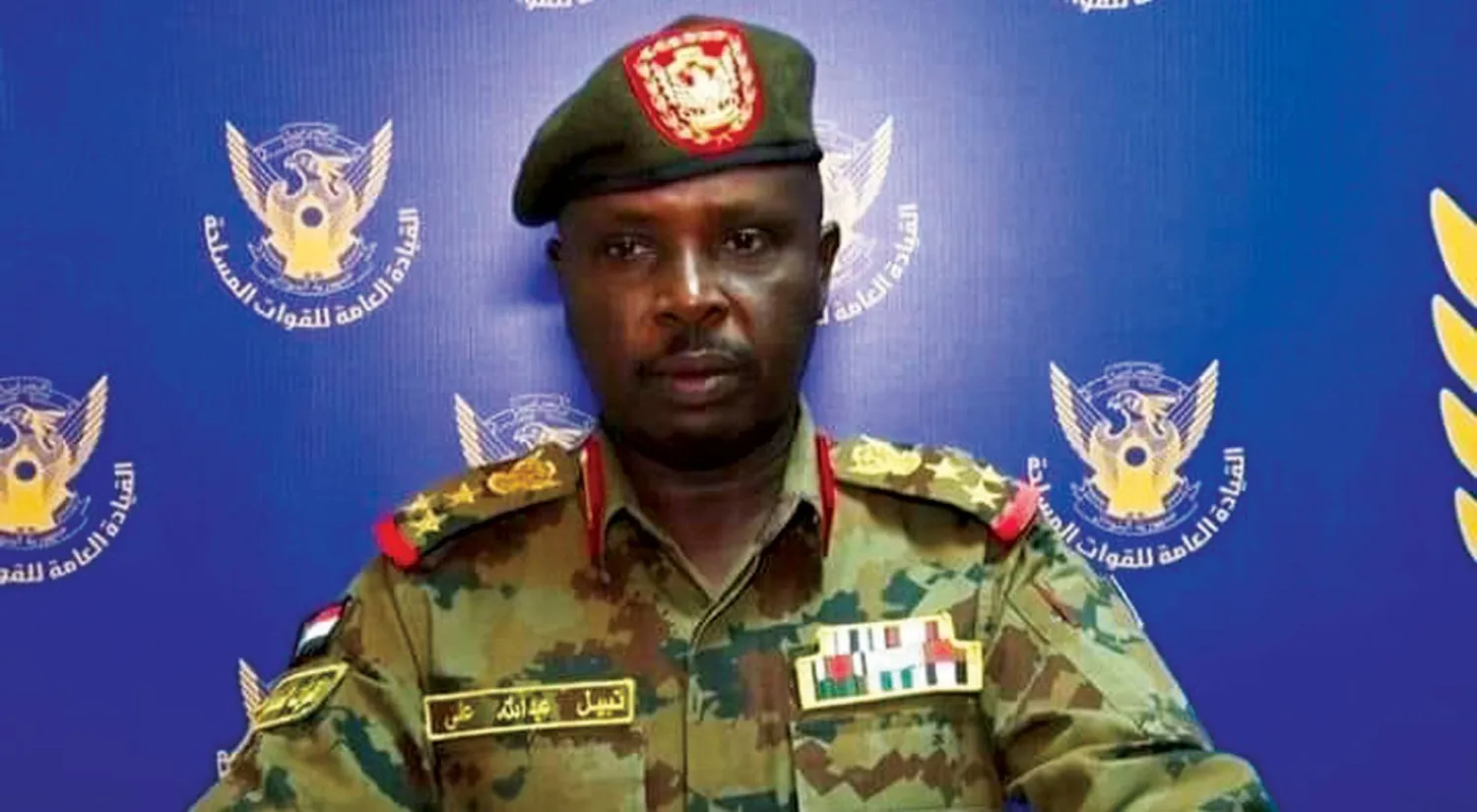 الناطق الرسمي باسم قوات الشعب المسلحة السودانية العقيد نبيل عبد الله (الشرق الأوسط)